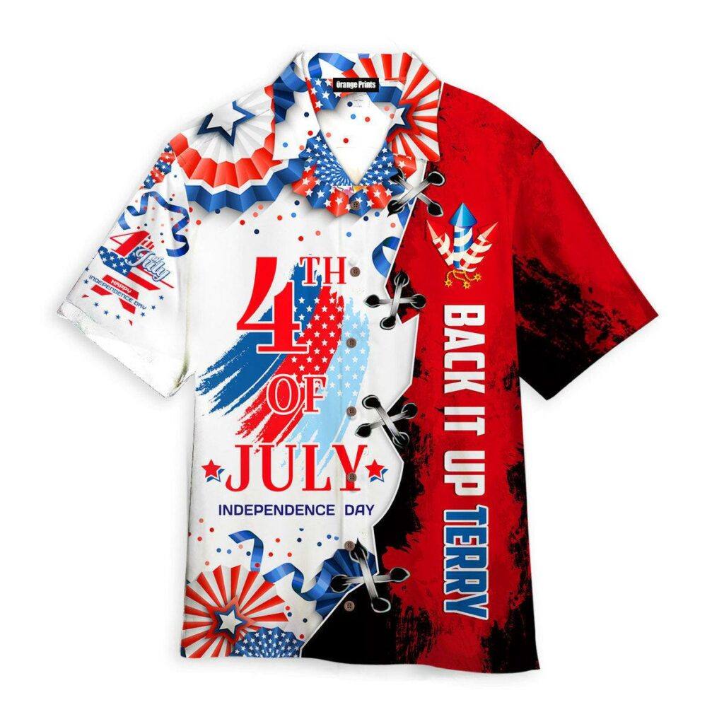 4th Of July Independence Day Back It Up Terry Hawaiian Shirt | For Men & Women | WT9058