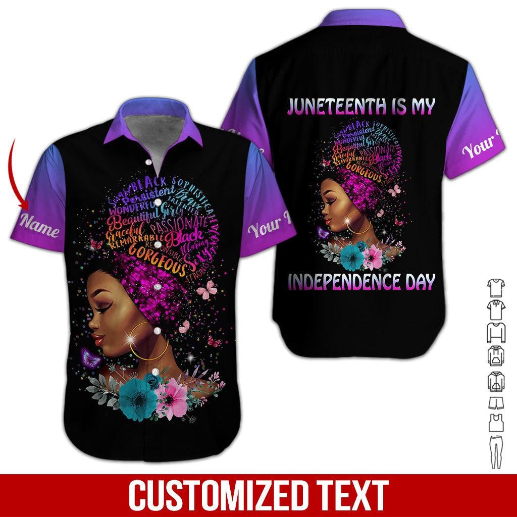 4th Of July Juneteenth Is My Independence Day Custom Hawaiian Shirt | For Men & Women | HN2478