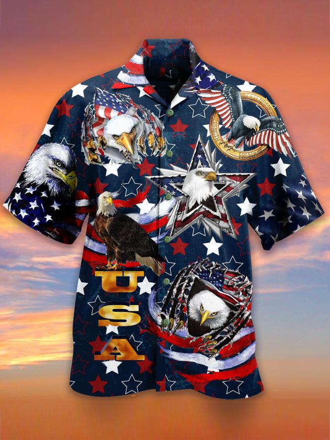 4th Of July USA Flag Independence Day Hawaiian Shirt | For Men & Women | HW2770