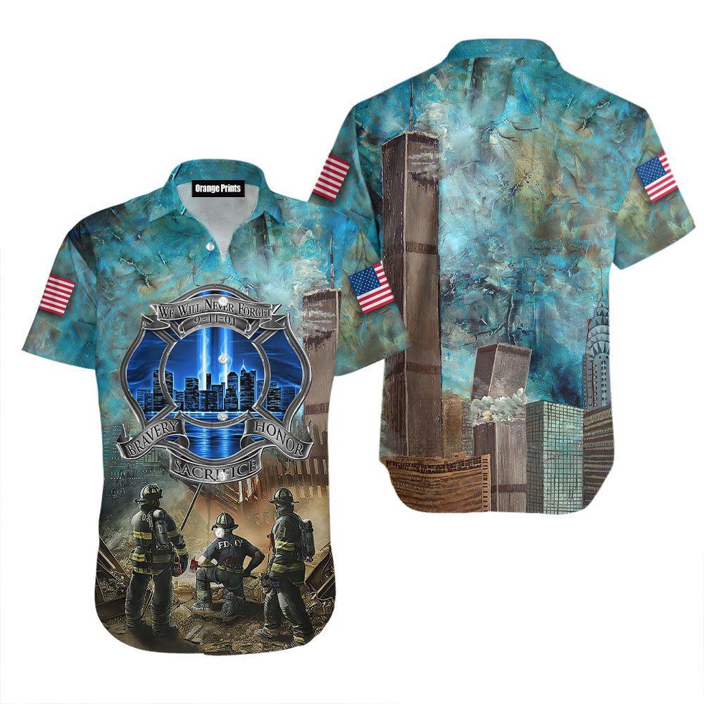 9/11 We Will Never Forget Patriot Day Hawaiian Shirt | For Men & Women | WT6897