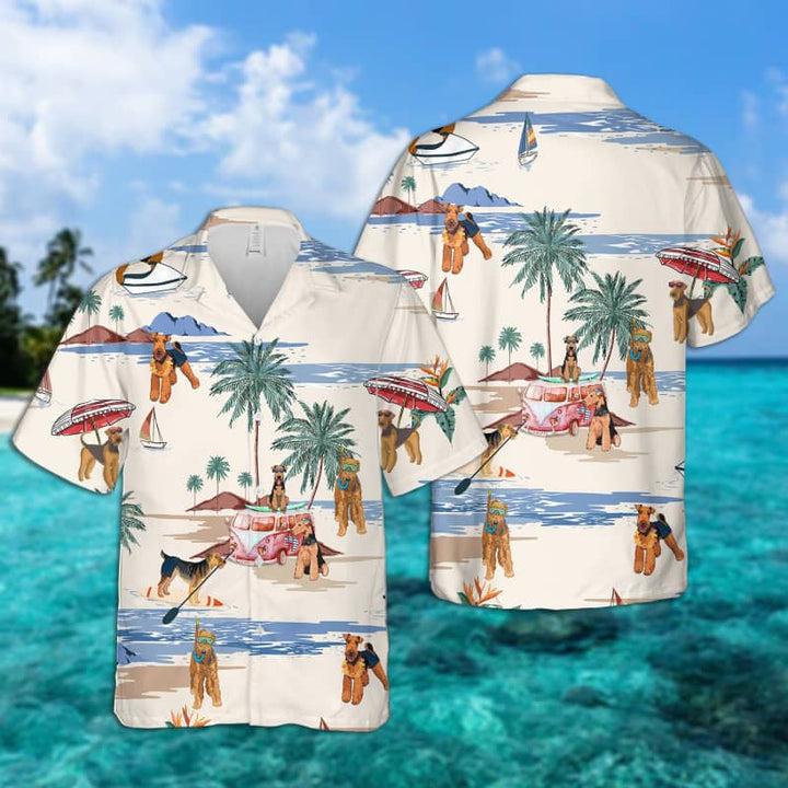 Airedale Terrier Summer Beach Hawaiian Shirt | For Men & Women | HL2190