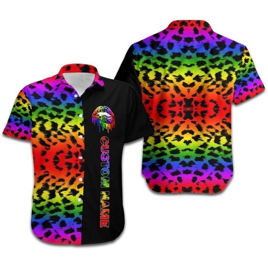 Aloha Rainbow Cheetah Lgbt Hawaiian Shirt | For Men & Women | HL2417