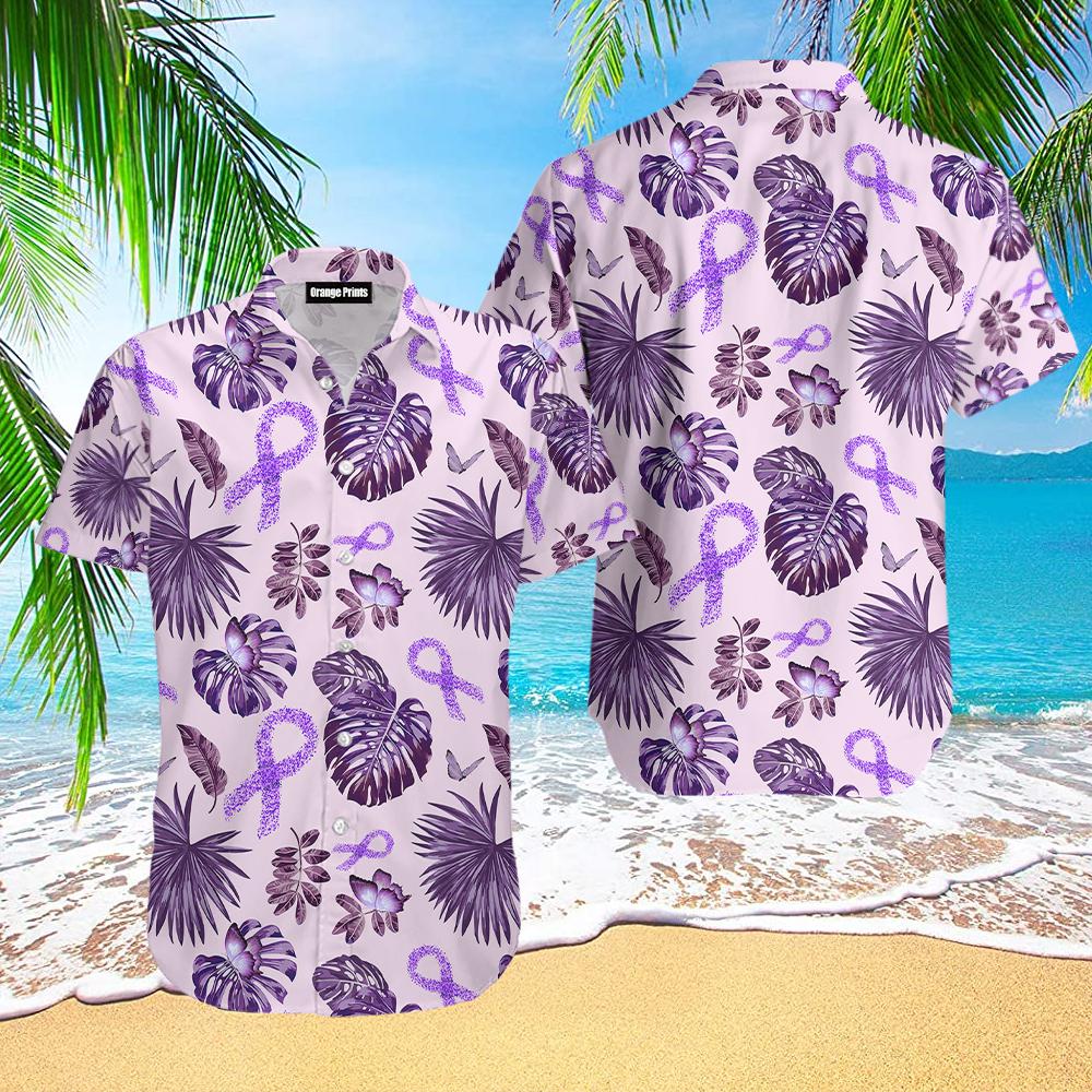 Alzheimer’s Awareness Ribbon Hawaiian Shirt | For Men & Women | HW8213