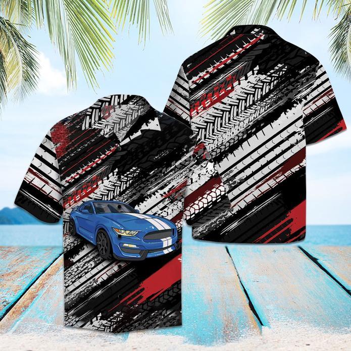 Amazing Blue Sports Car Hawaiian Shirt | For Men & Women | HW5517