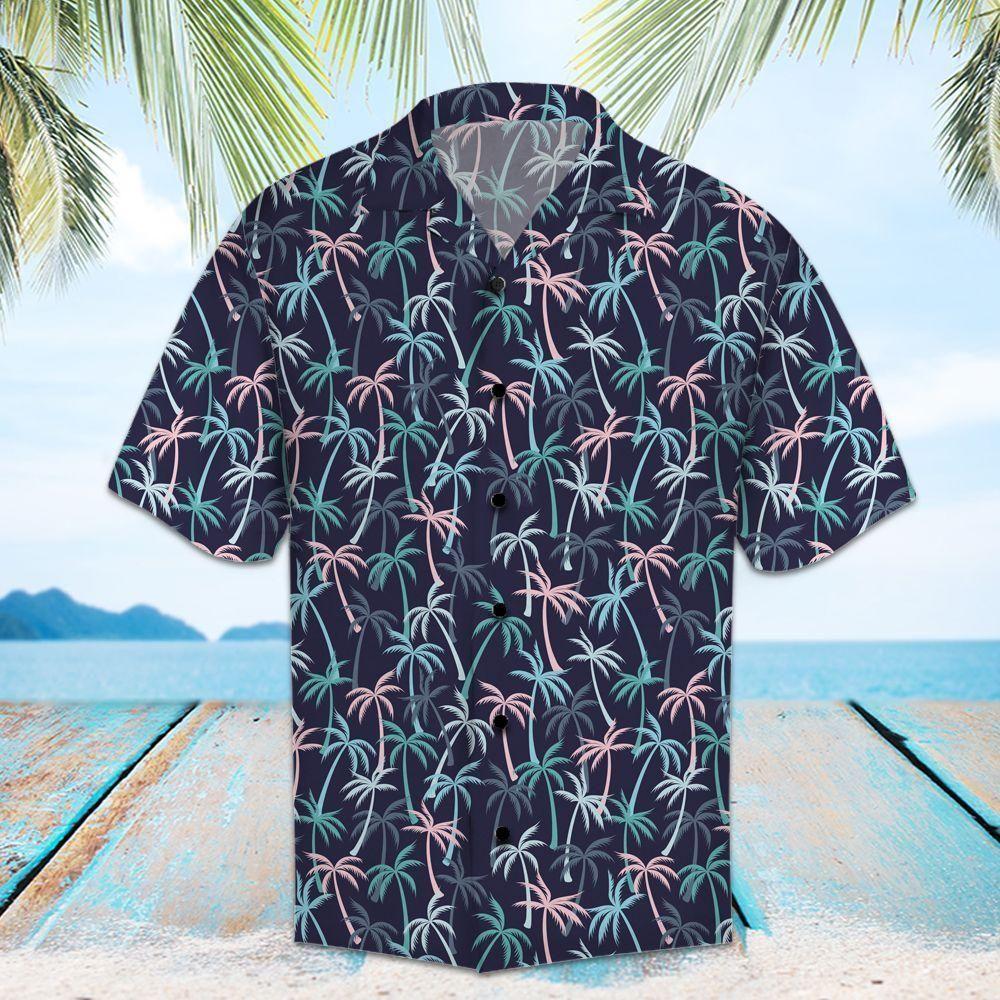 Amazing Coconut Palm Navy Hawaiian Shirt | For Men & Women | HW8297