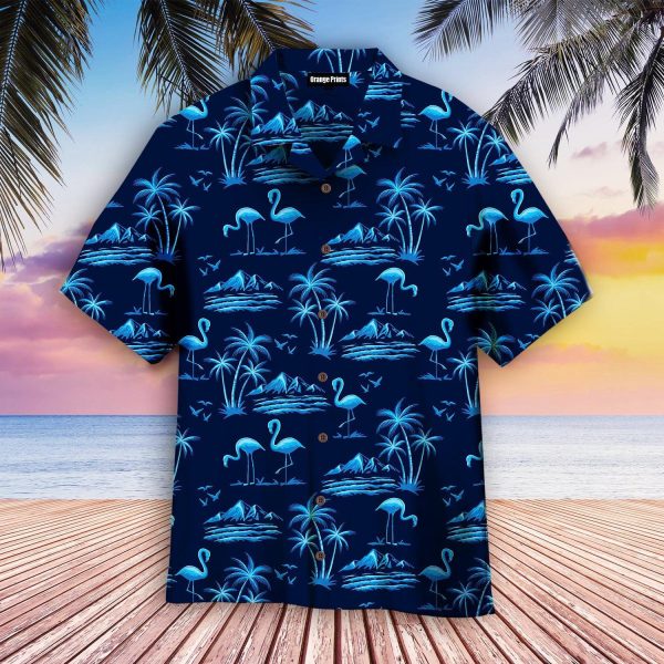 Amazing Neon Blue Tropical Island Hawaiian Shirt | For Men & Women | WT6422