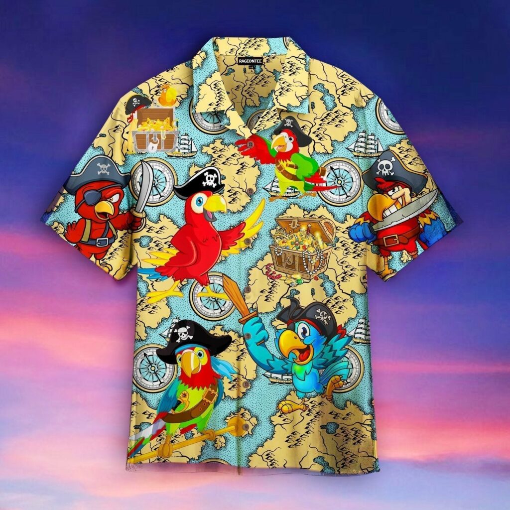 Amazing Pirate Parrots Hawaiian Shirt | For Men & Women | HW4854