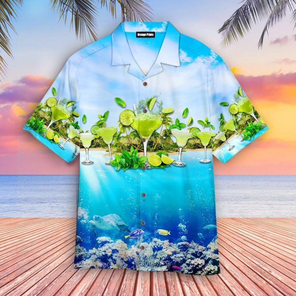 Amazing This Awesome Margarita Blue Ocean Hawaiian Shirt | For Men & Women | WT2096