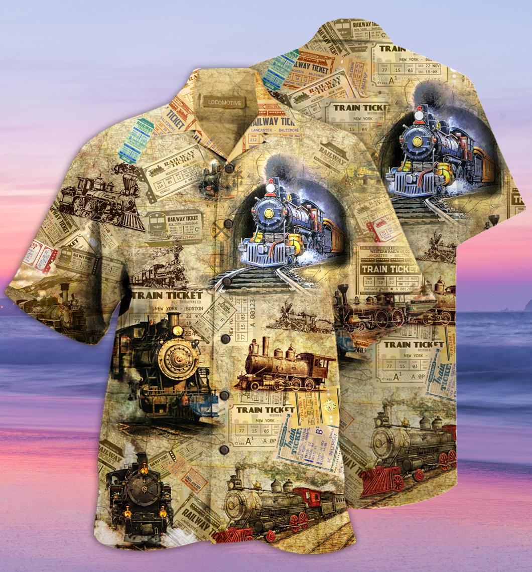 Amazing Train Locomotive Hawaiian Shirt | For Men & Women | HW1732