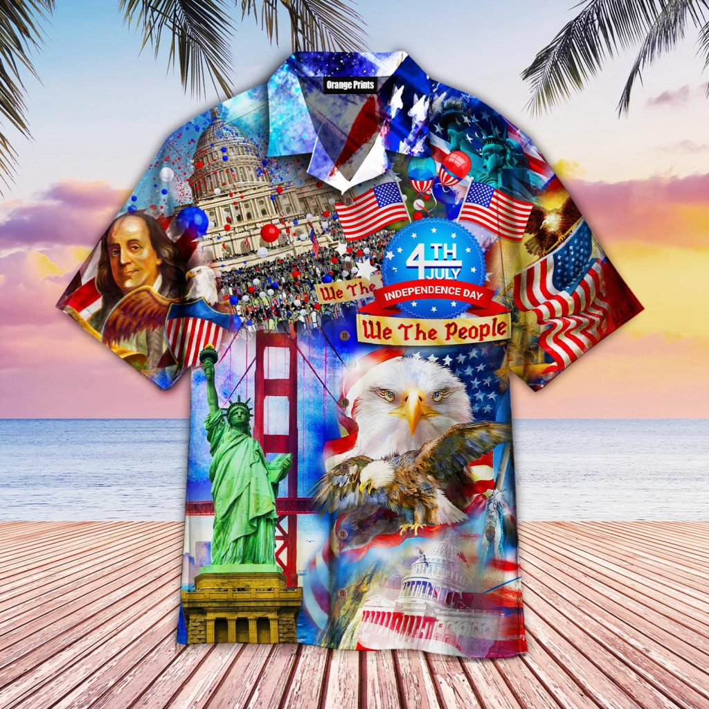 America Eagle Victory Independence Day 4th Of July Hawaiian Shirt | For Men & Women | WT9122