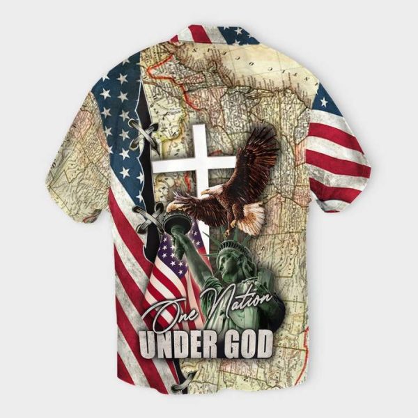 America Liberty One Nation Under God Hawaiian Shirt | For Men & Women | HW4139