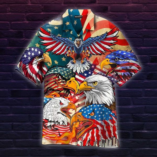 American Bald Eagle Hawaiian Shirt | For Men & Women | HW4919
