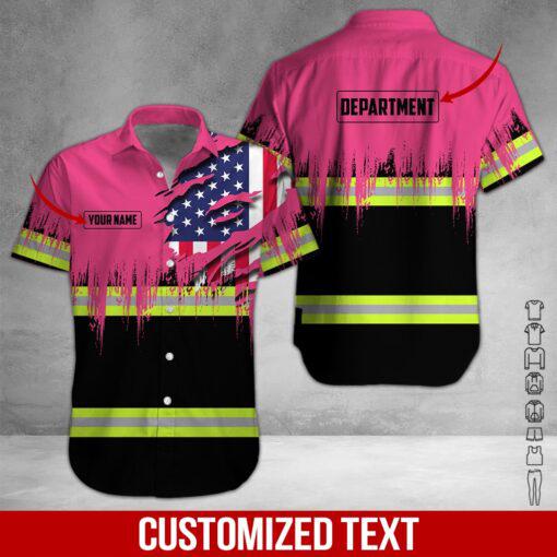 American Flag Heavy Equipment Workwear Custom Hawaiian Shirt | For Men & Women | HN3121