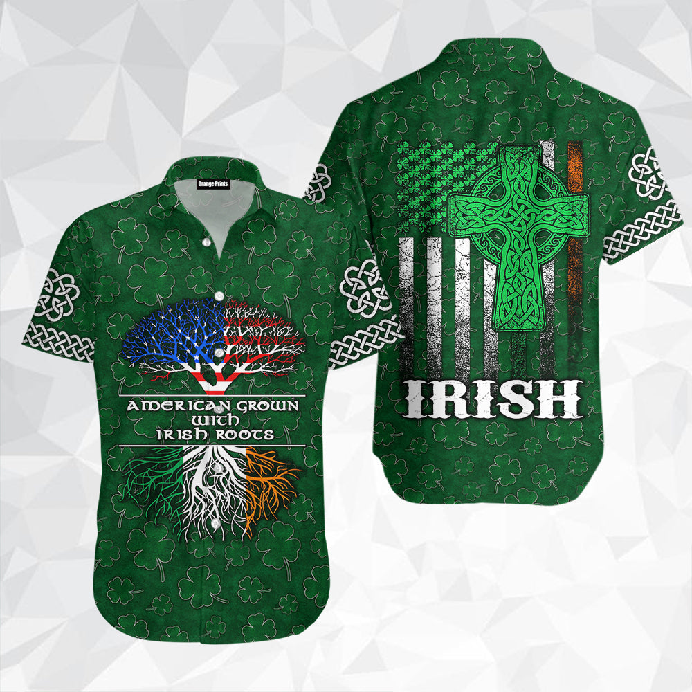American Grown With Irish Roots Hawaiian Shirt | For Men & Women | WT1181