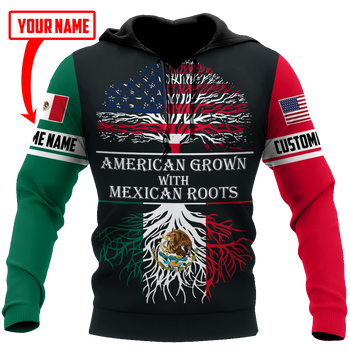 American Grown With Mexicam Roots Custom Name All Over Print | For Men & Women | CN2583