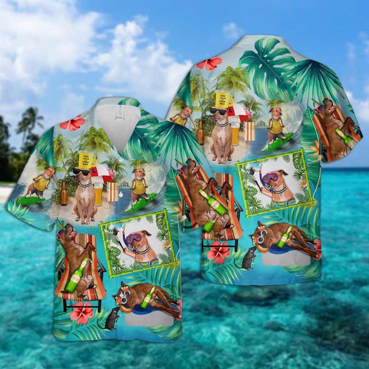 American Pit Bull Terrier - Surfing Hawaiian Shirt | For Men &amp; Women | HL2198