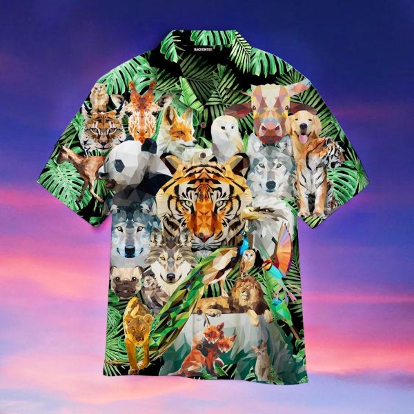 Animal Geometric Tropical Hawaiian Shirt | For Men & Women | WT1253