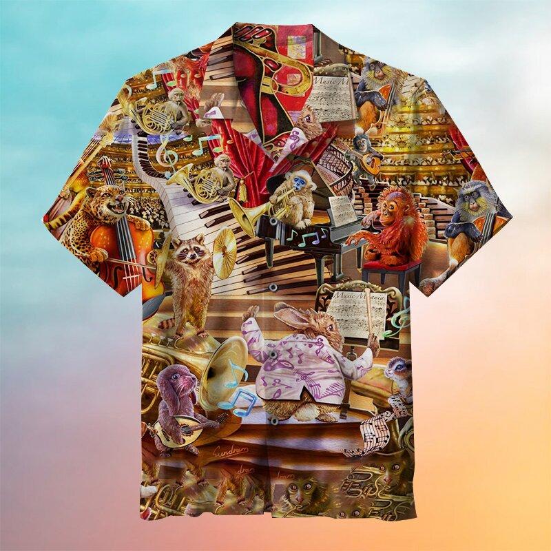 Animal Music Party Hawaiian Shirt | For Men & Women | HW6728
