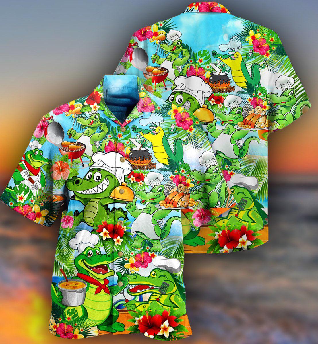 Animals Alligator Chef Hawaiian Shirt | For Men & Women | HL3203