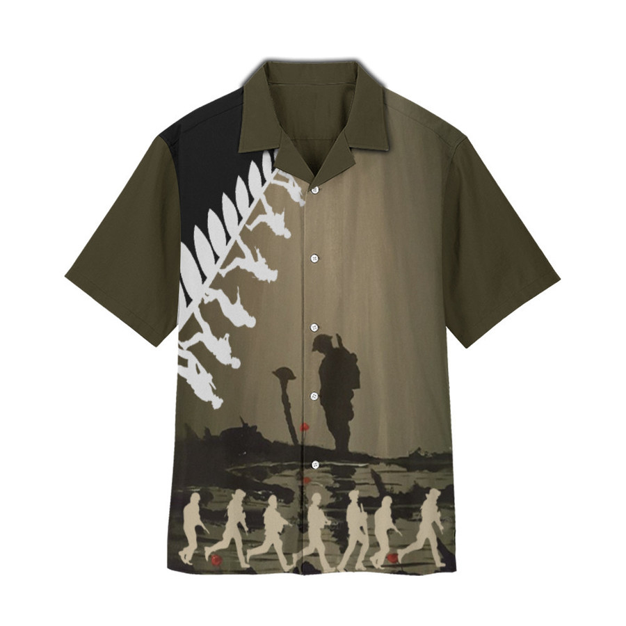 Anzac Day Beach Australia Soldiers Hawaiian Shirt | For Men & Women | HL2319