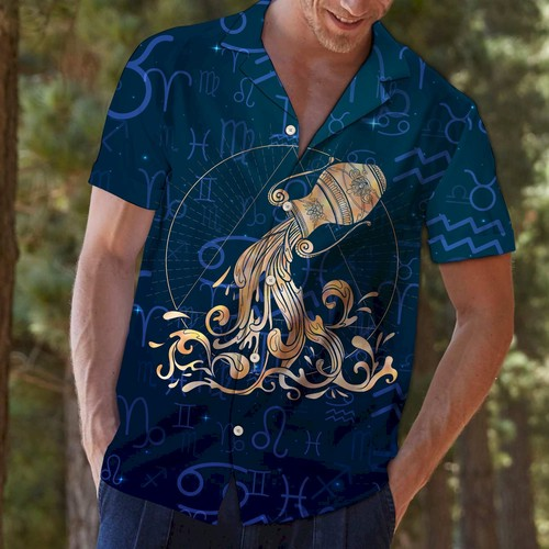 Aquarius Zodiac Hawaiian Shirt | For Men & Women | HW5804