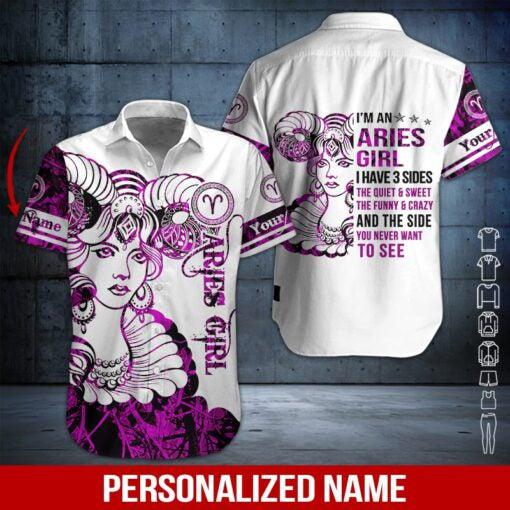Aries Girl Custom Hawaiian Shirt | For Men & Women | HN1674