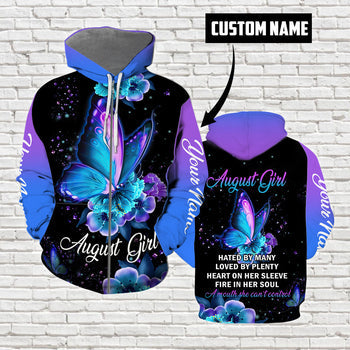 August Girl Custom Name All Over Print | For Men & Women | CN2016