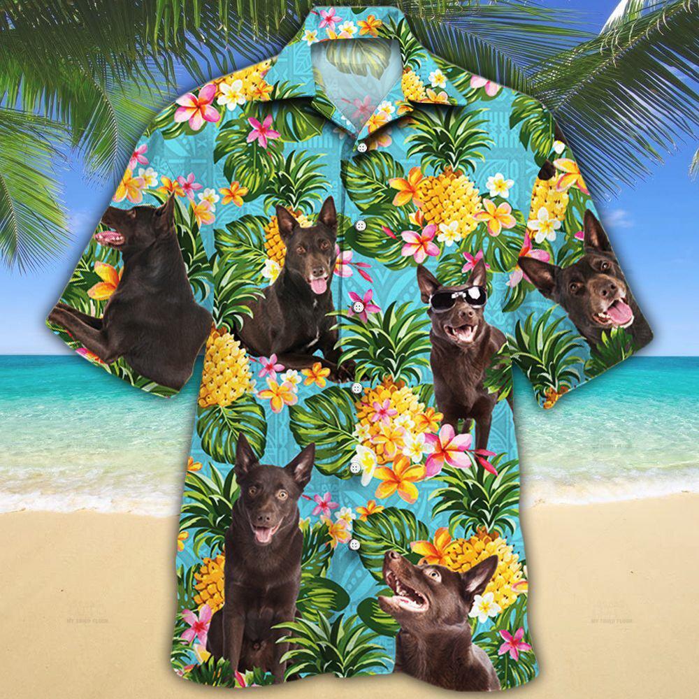 Australian Kelpie Dog Lovers Pineapple Hawaiian Shirt | For Men & Women | HL3094