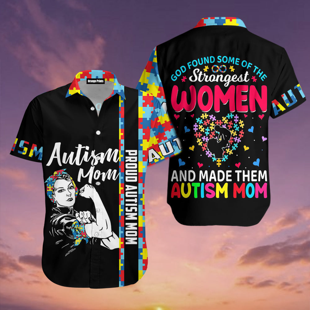 Autism Stronger Mom Hawaiian Shirt | For Men & Women | WT1191