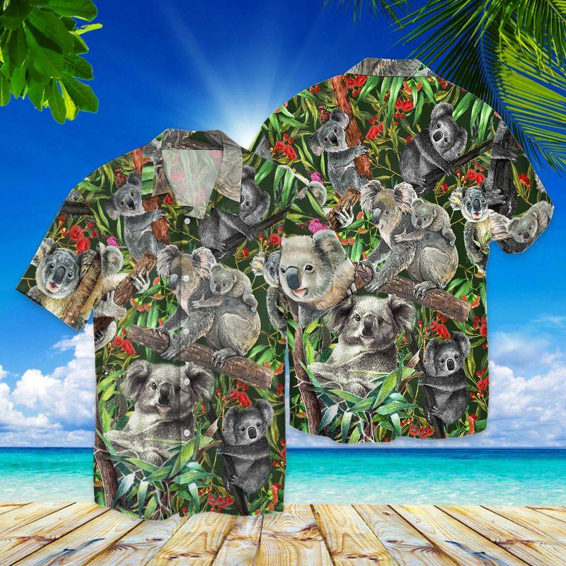 Awesome Koala Family Hawaiian Shirt | For Men & Women | HW4308