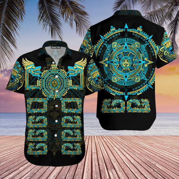 Aztec Mexico Quetzalcoatl Hawaiian Shirt | For Men & Women | WT5360