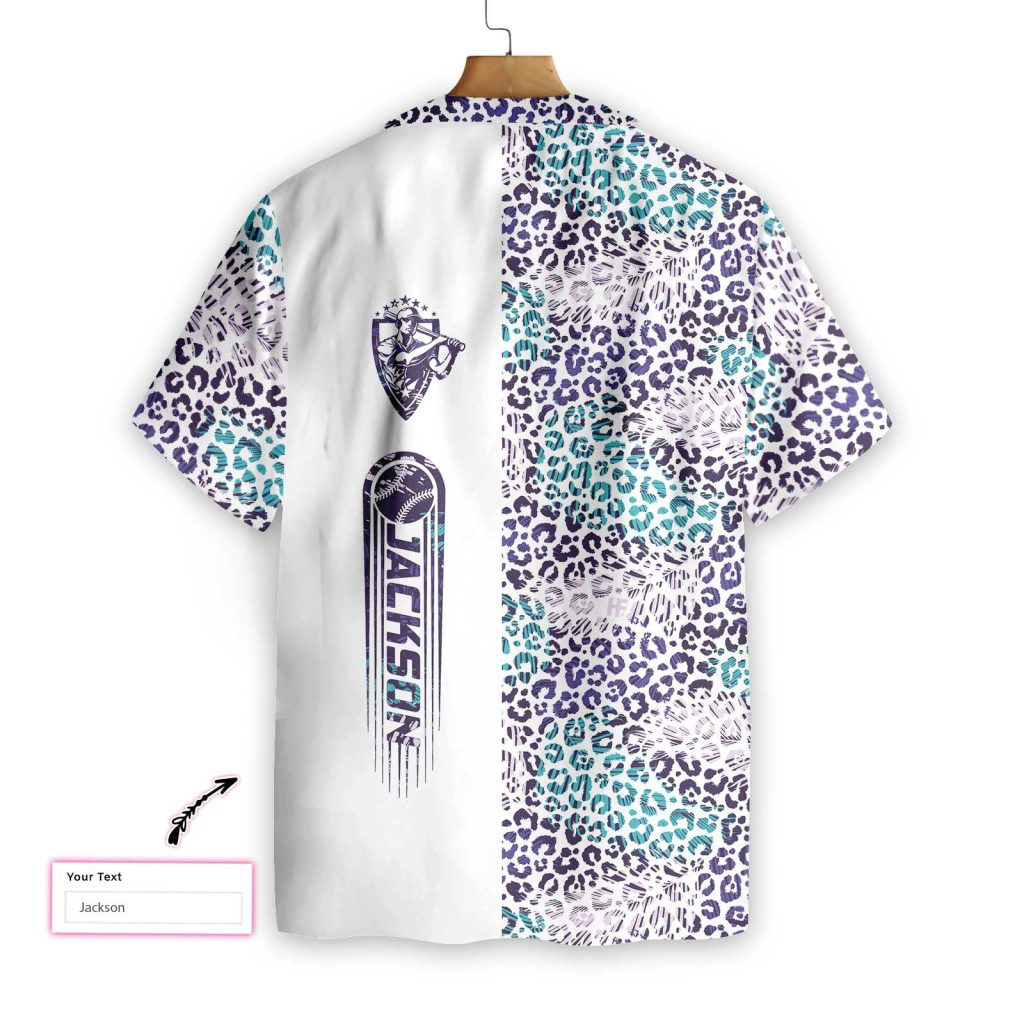 Baseball Palm Leaves Pattern Custom Hawaiian Shirt | For Men & Women | HN1092