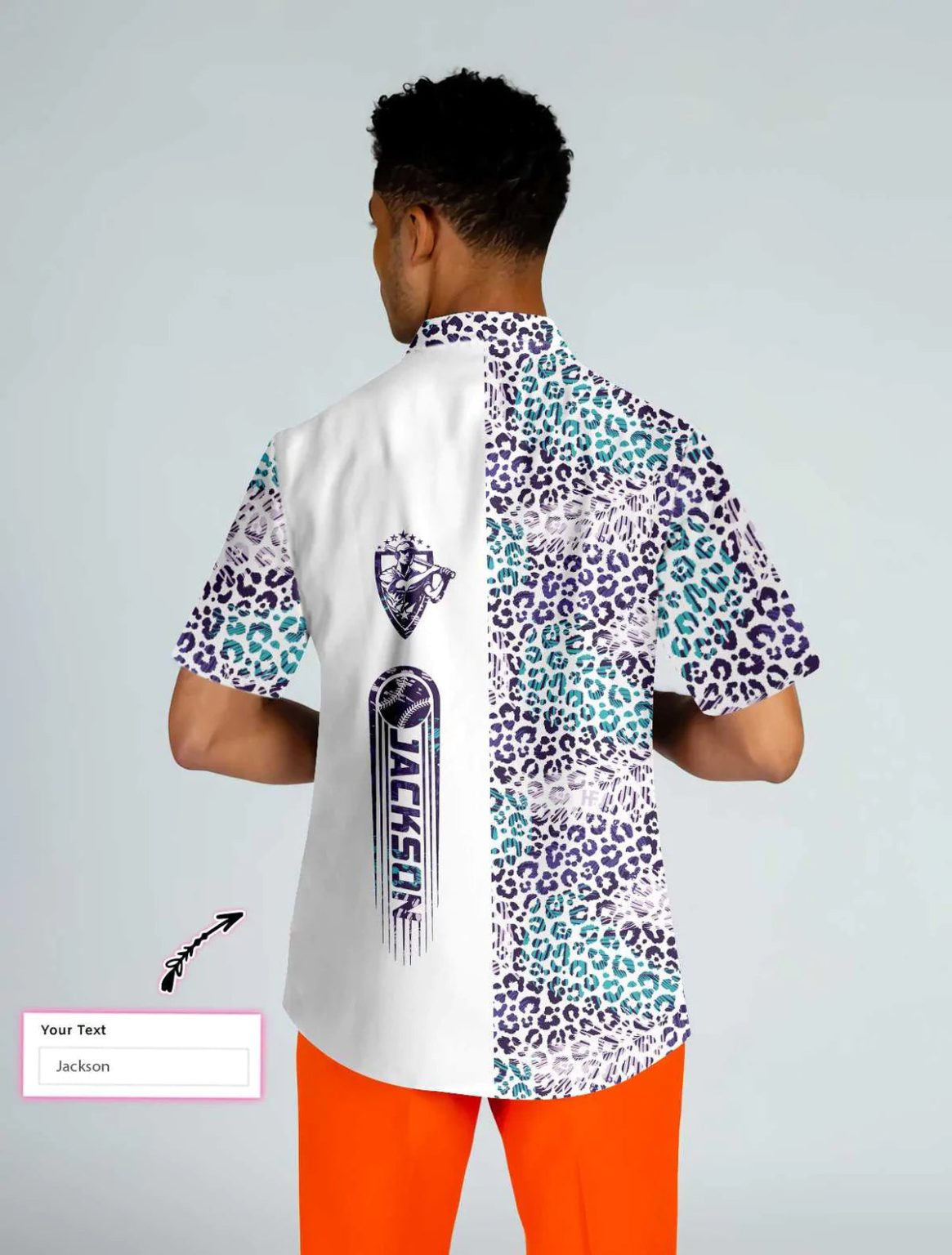 Baseball Palm Leaves Pattern Custom Hawaiian Shirt | For Men & Women | HN1092