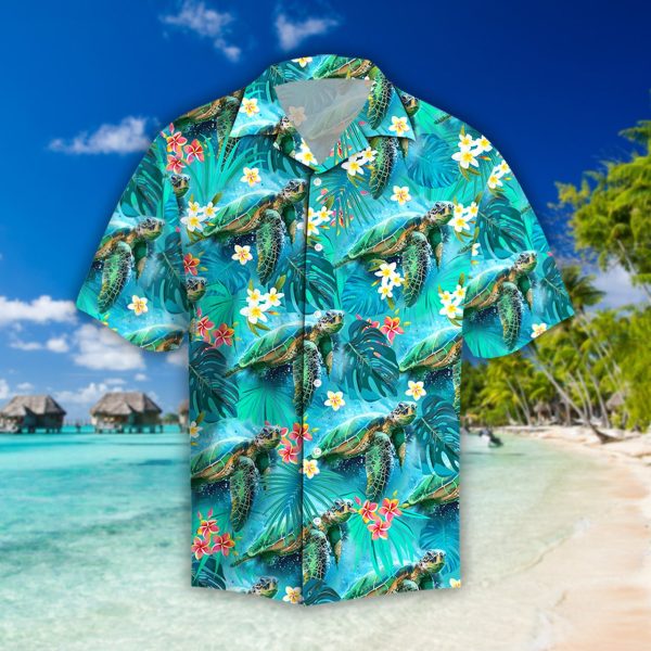 Beautiful Tropical Turtles Hawaiian Shirt | For Men & Women | HW1554