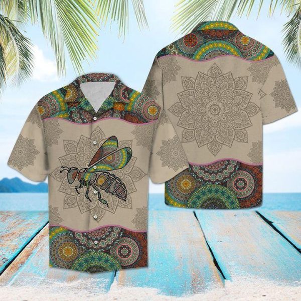 Bee Mandala Hawaiian Shirt | For Men & Women | HW1505