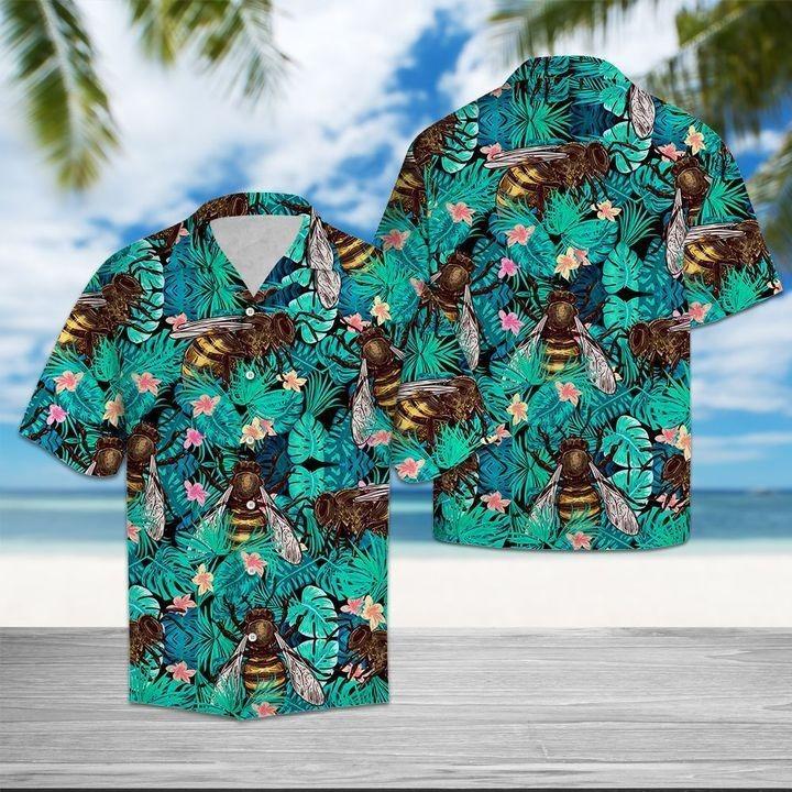 Bee Tropical Hawaiian Shirt | For Men & Women | HW1607