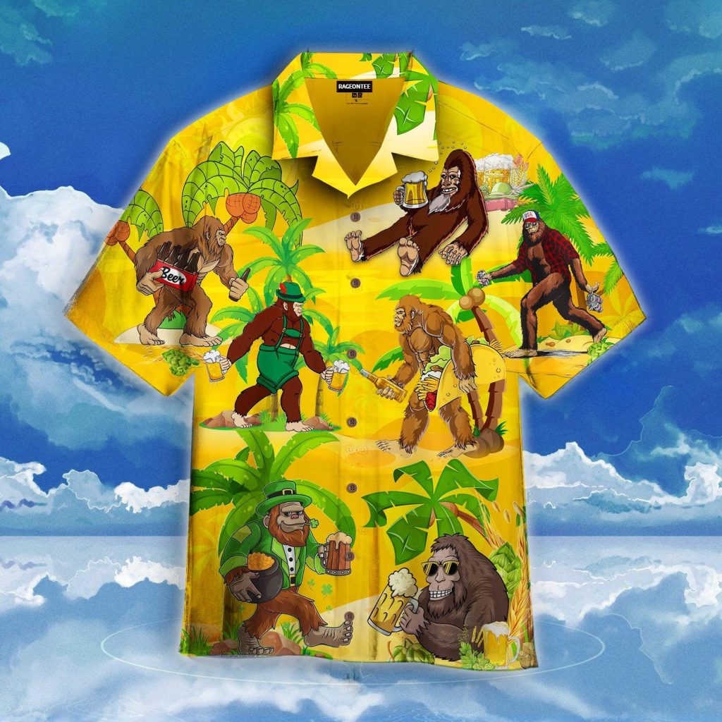 Bigfoot Bear Summer Hawaiian Shirt | For Men & Women | WT1308