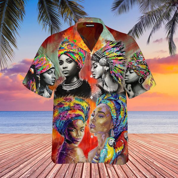 Black Africa Queen Hawaiian Shirt | For Men & Women | WT1428
