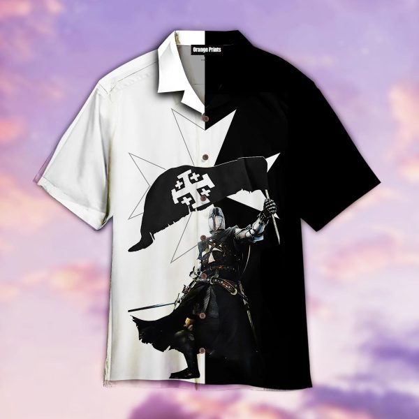 Black Templar Jerusalem Hawaiian Shirt | For Men & Women | WT6062