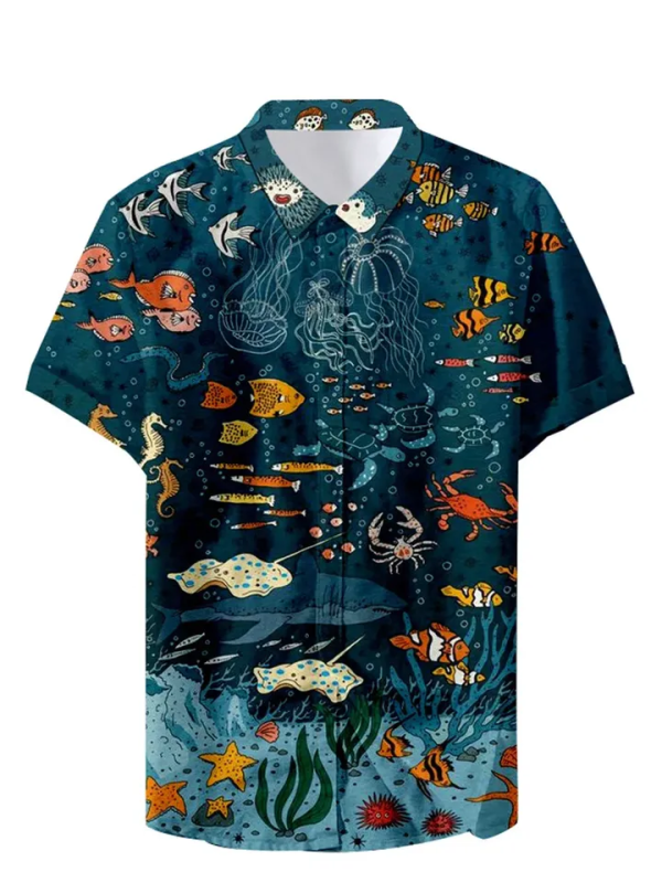 Blue Ocean Hawaiian Shirt | For Men & Women | HW5026