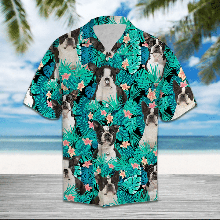 Boston Terrier Hawaiian Shirt | For Men & Women | HW4255