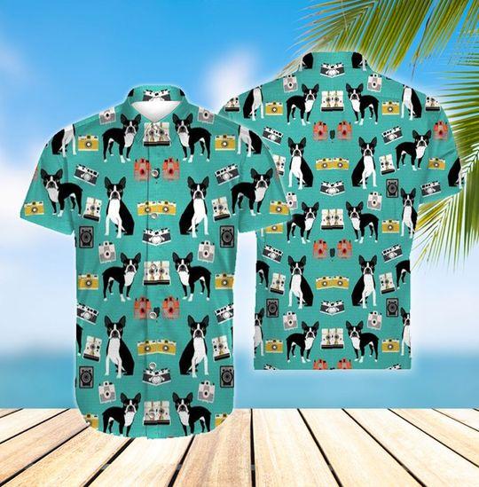 Boston Terrier Hawaiian Shirt | For Men & Women | HW6048