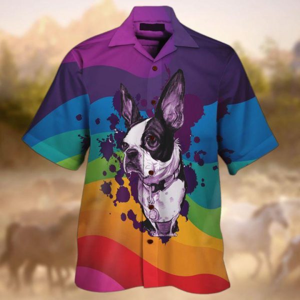 Boston Terrier Hawaiian Shirt | For Men & Women | HW7519