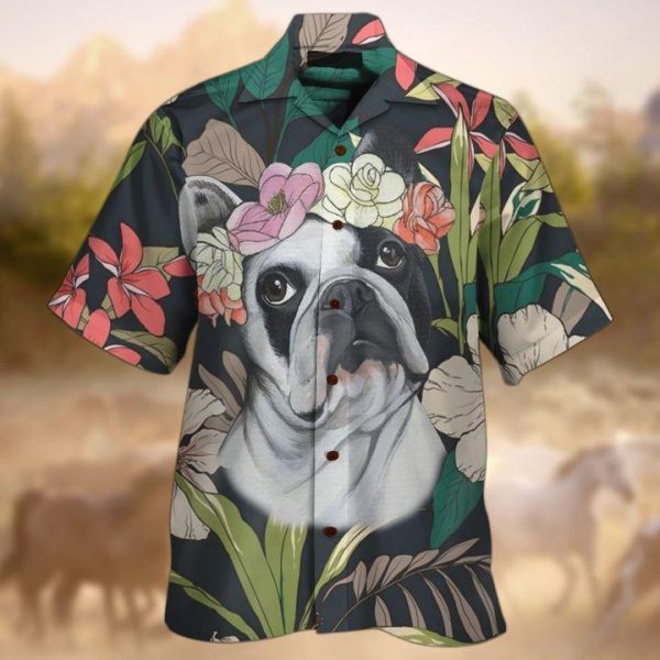 Boston Terrier Hawaiian Shirt | For Men & Women | HW7520