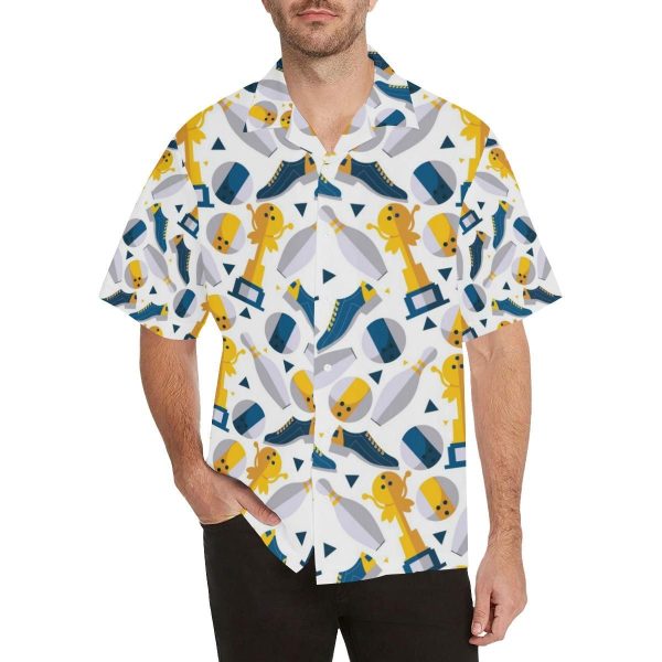 Bowling Ball And Shoes Pattern Hawaiian Shirt | For Men & Women | HL2234