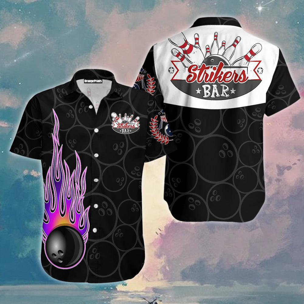 Bowling In Fire Hawaiian Shirt | For Men & Women | WT1713