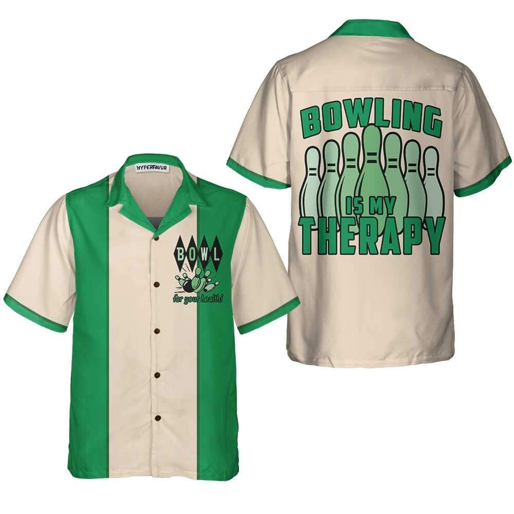 Bowling Is My Therapy Hawaiian Shirt | For Men & Women | HL2094