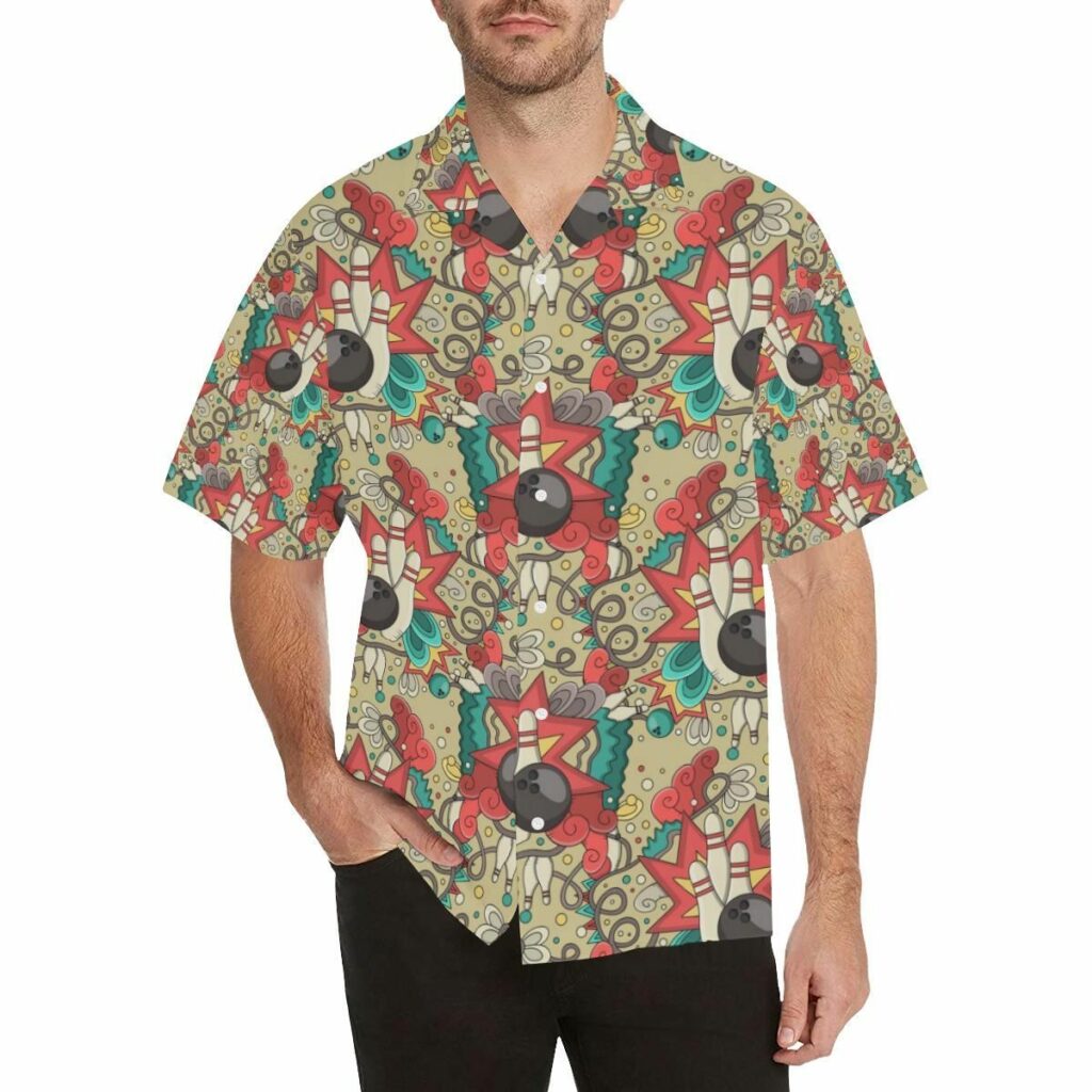 Bowling Pattern Hawaiian Shirt | For Men & Women | HL2244