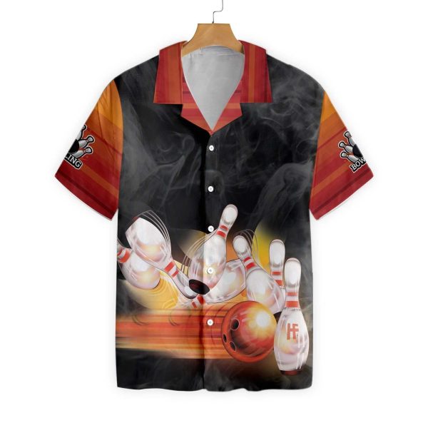 Bowling Smoke Background Hawaiian Shirt | For Men & Women | HL3303