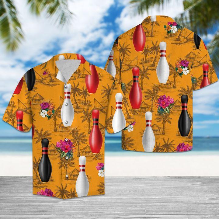 Bowling Tropical Flowers Hawaiian Shirt | For Men & Women | HW6560